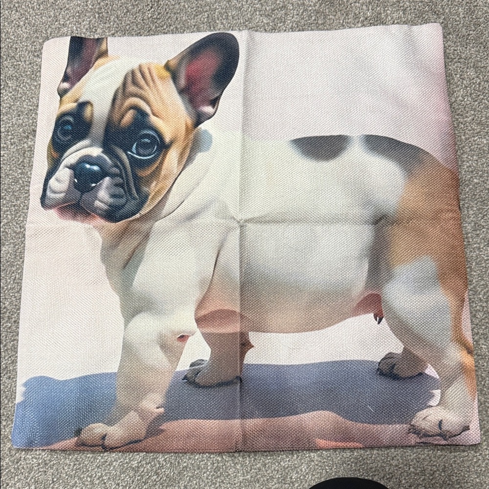 Dog Print Cushion Cover